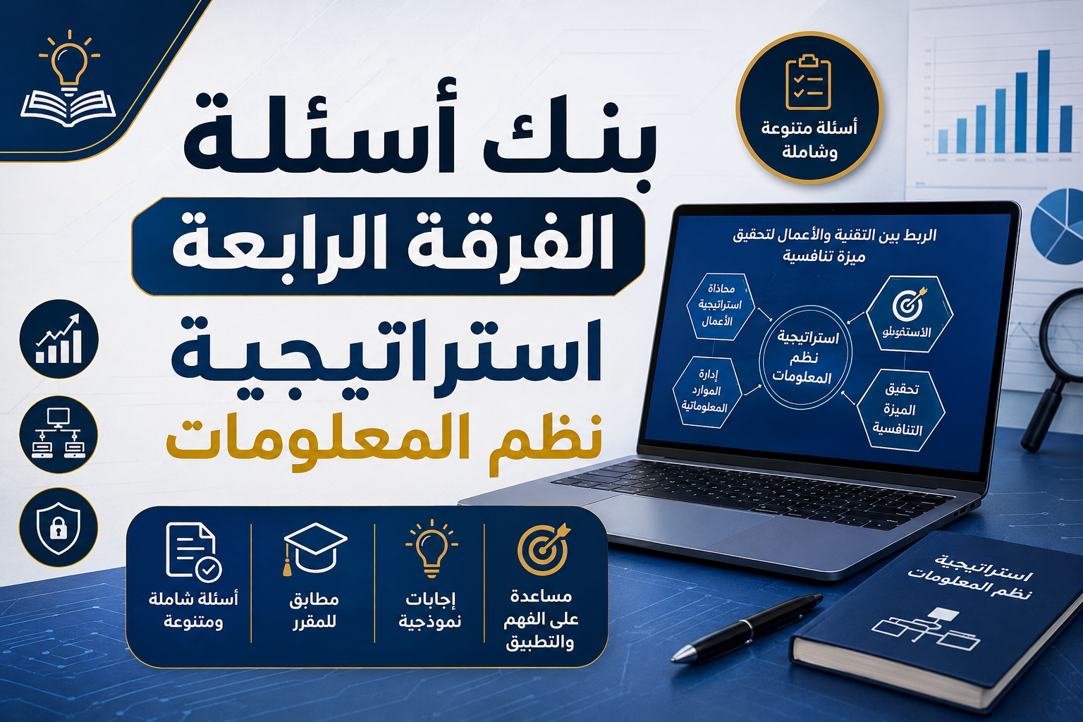 بنك أسئلة الفرقة الرابعة استراتيجية نظم المعلومات